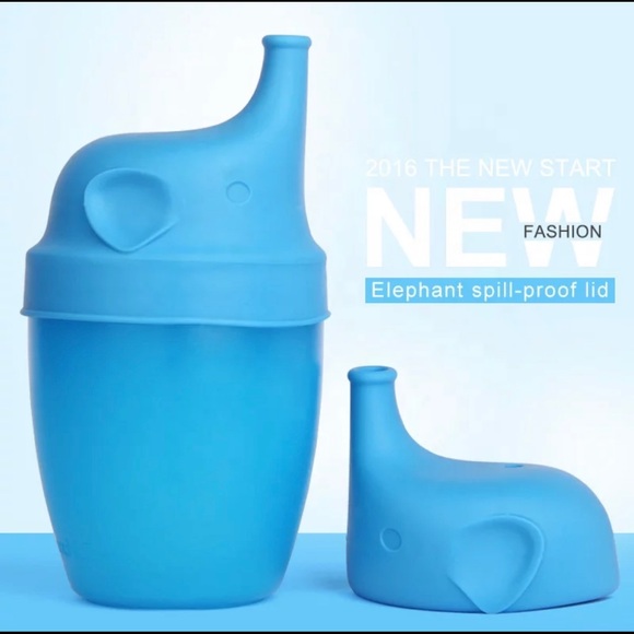 2 Pack BPA Free Silicone Sippy Cup Lids, Fits Any Cup, Stretch Spill Proof Lid - Picture 2 of 5